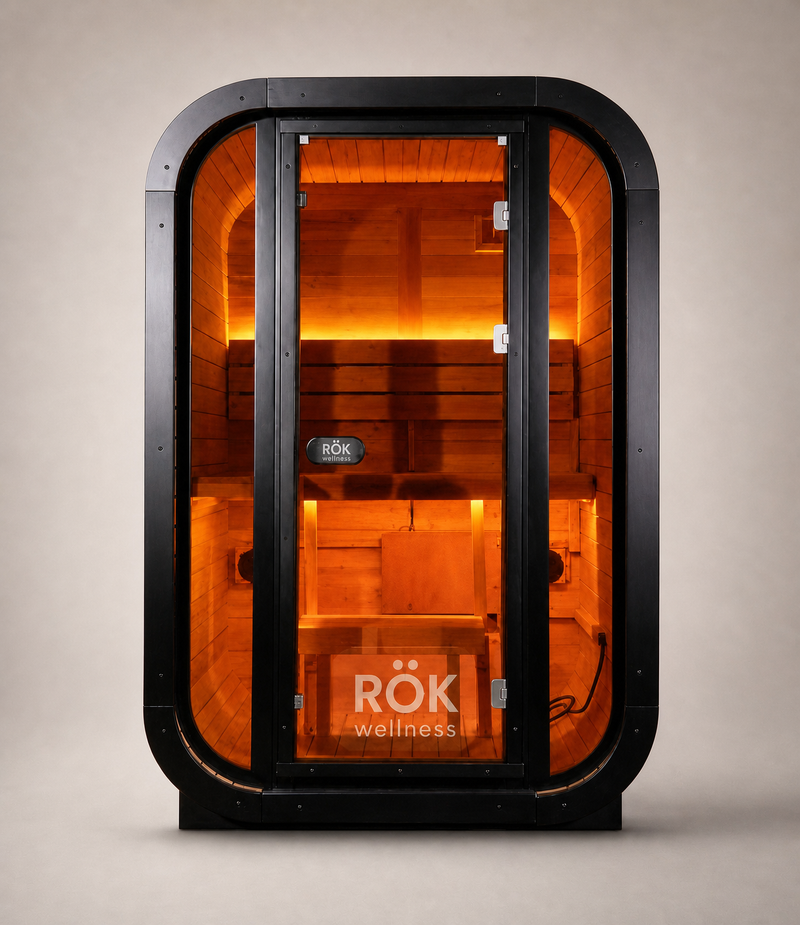 RÖK The Studio — 2-Person Compact Outdoor Cedar Sauna