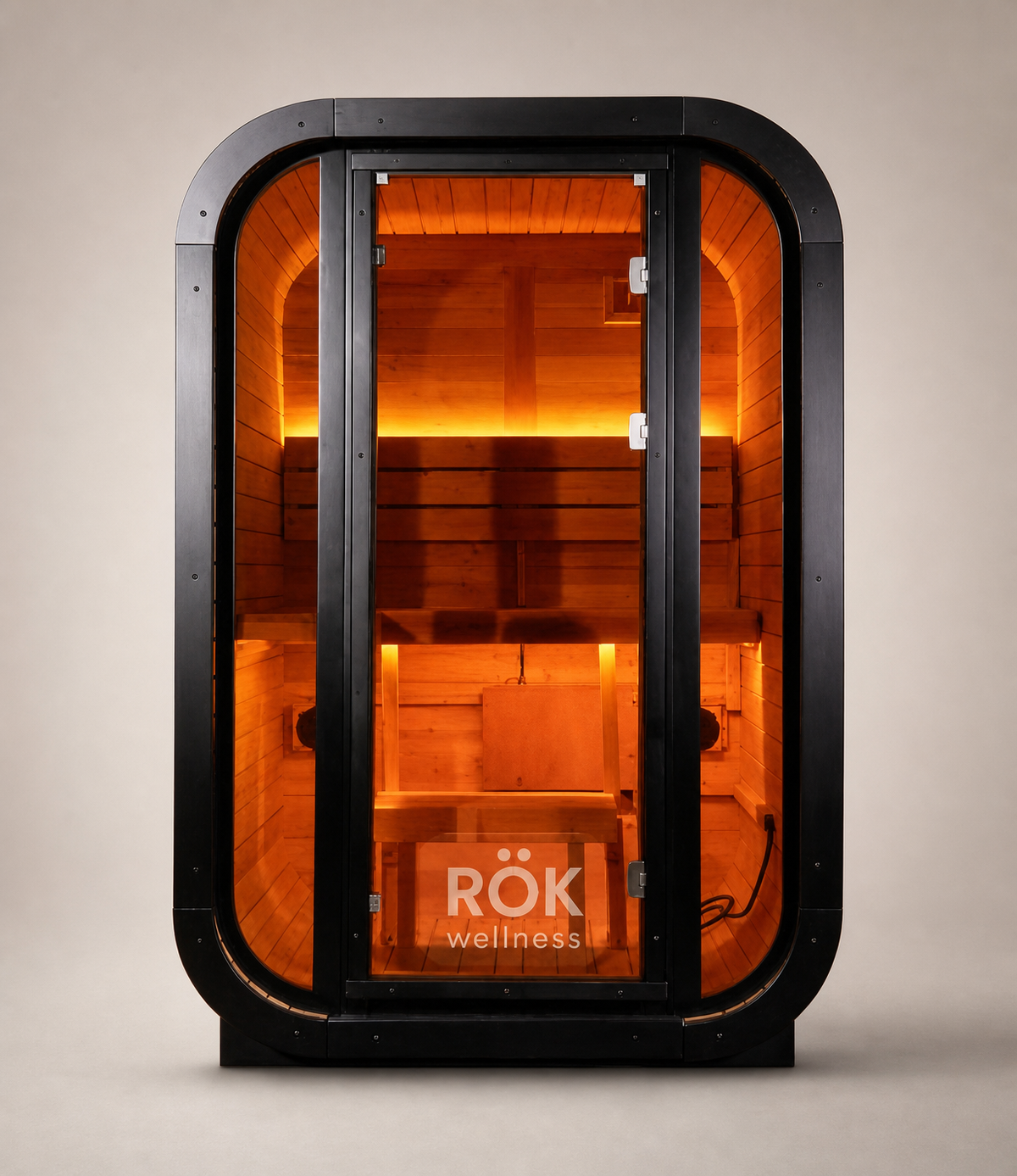 RÖK The Studio — 2-Person Compact Outdoor Cedar Sauna