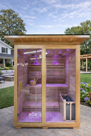 RÖK The Cabin — 3-Person Traditional Outdoor Sauna